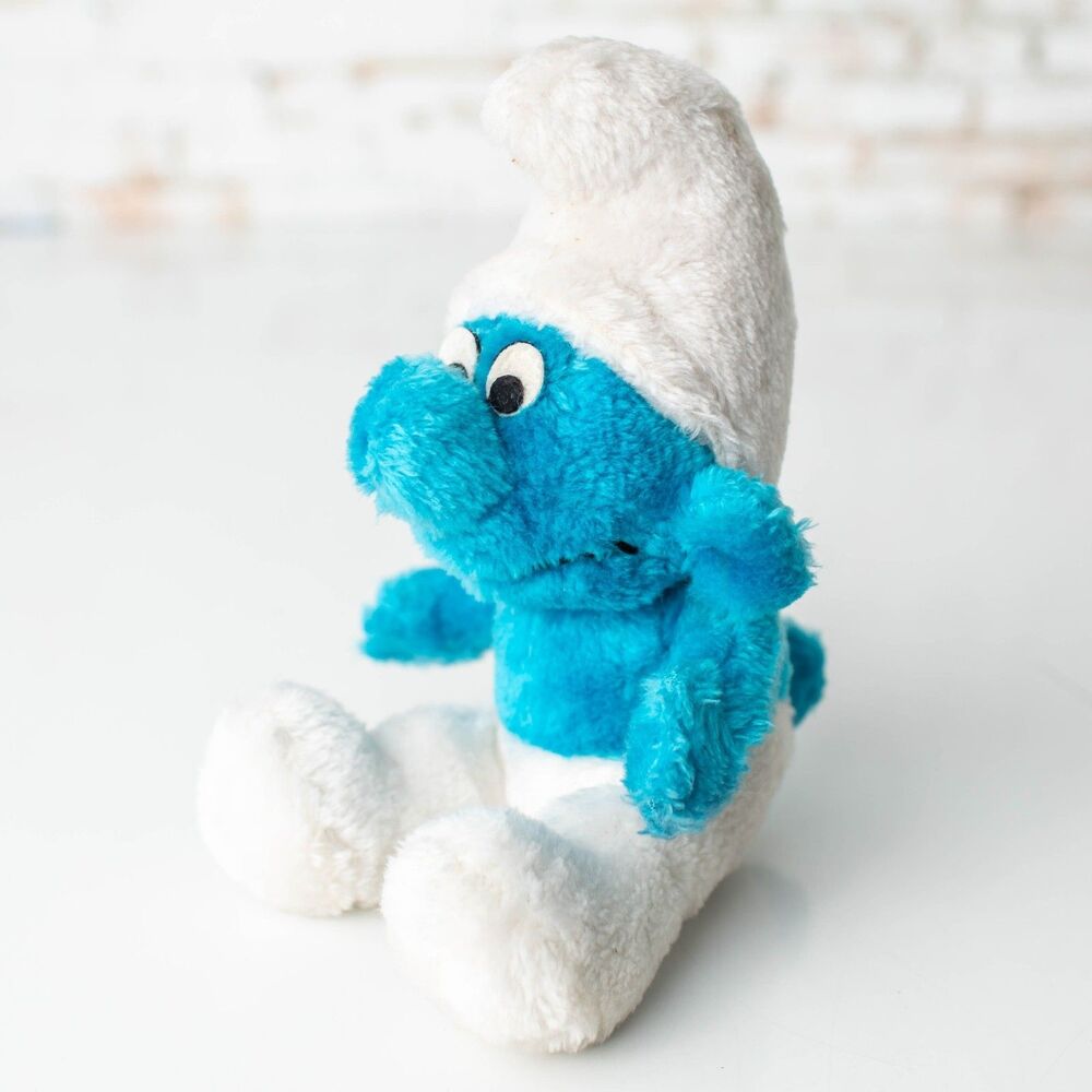 1979 Peyo Schleich Wallace Berrie Blue Smurf Plush Vintage